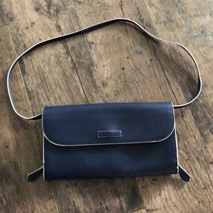Vera Bradley Navy Clutch with detachable strap